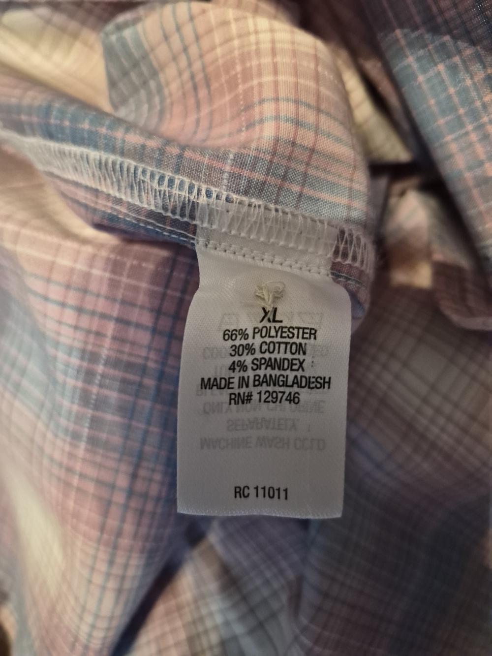 Ridegecut Womens Short-Sleeve Plaid Shirt - Pink & Blue Size Xl - Picture 11 of 11